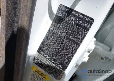 2016 Land Rover Range Rover Evoque Se/Se Premium из США, поврежденный, VIN SALVP2BGXGH101641